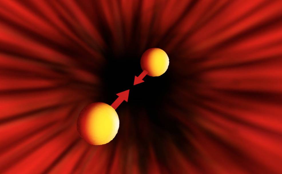 Nubes de luz laser activan fuerzas de adhesión