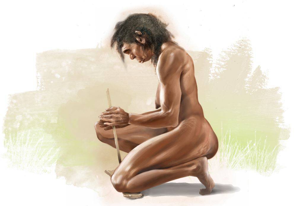 Recreación artística de una mujer 'Homo erectus'. / José Antonio Peñas (SINC)