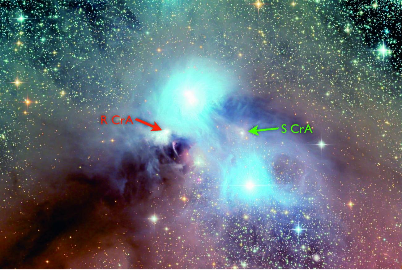 Observan ecos de luz en torno a estrellas muy jóvenes