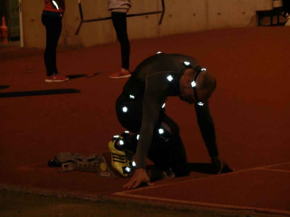 Atleta durante las pruebas de UCOtrack