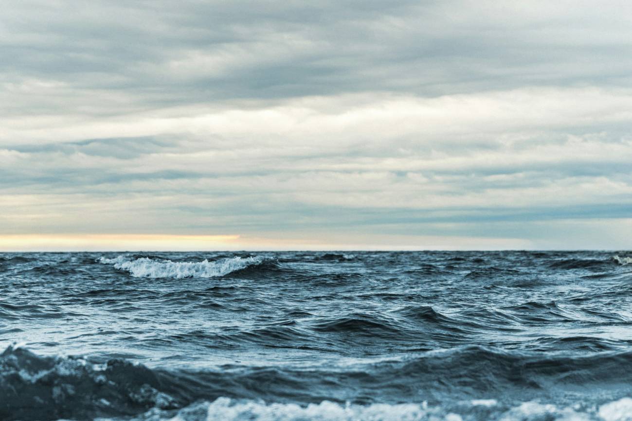 Mar con tormenta