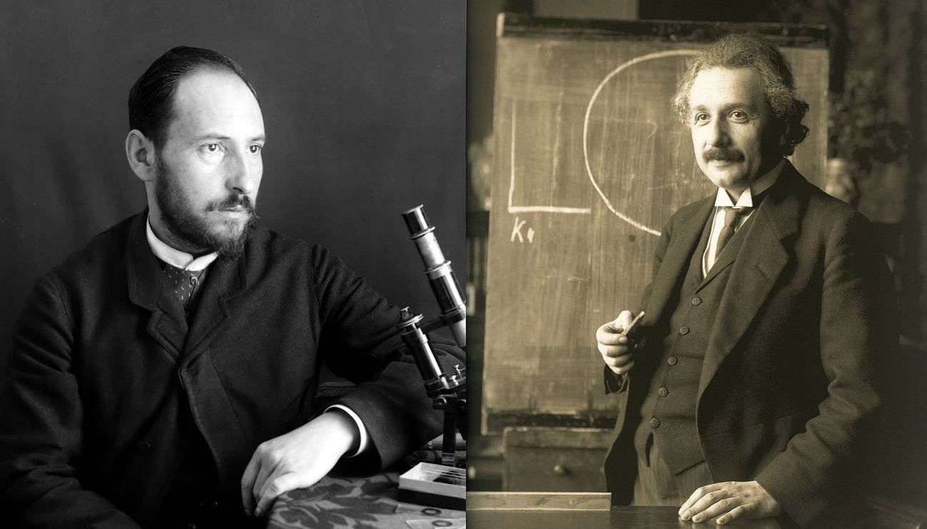 Santiago Ramón y Cajal y Albert Einstein
