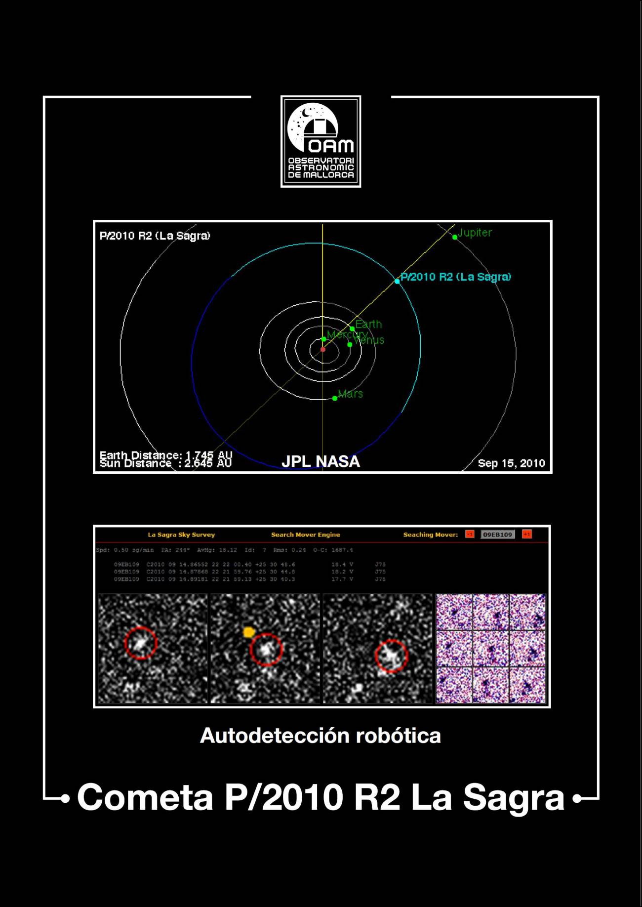Seguimiento internacional del cometa P/2010 R2 (La Sagra) por su composición primigenia