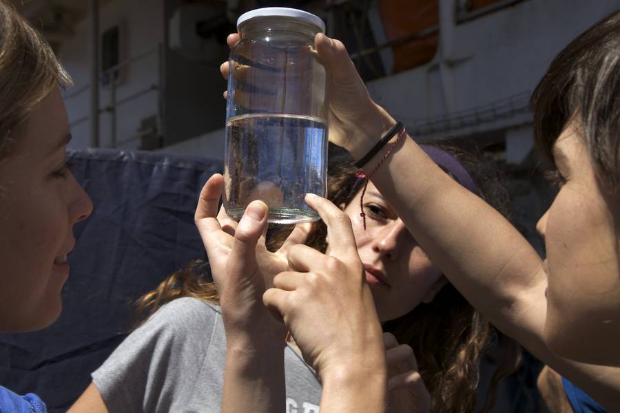 Sustancias fluorescentes almacenan carbono antropogénico en el océano profundo