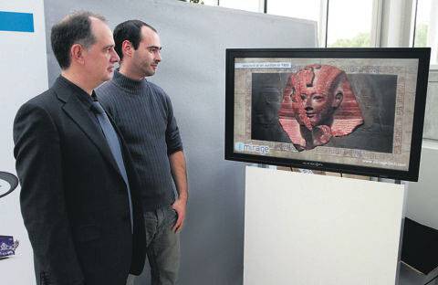 El sistema permite exhibir reconstrucciones virtuales de piezas históricas