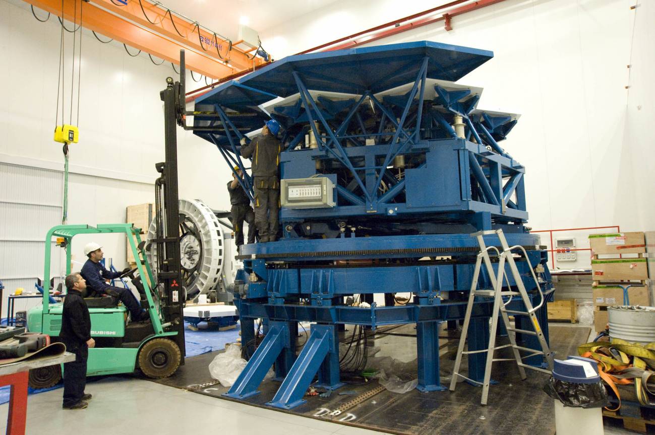 Trabajan en un simulador del espejo primario que tendrá el Telescopio Gigante Europeo 