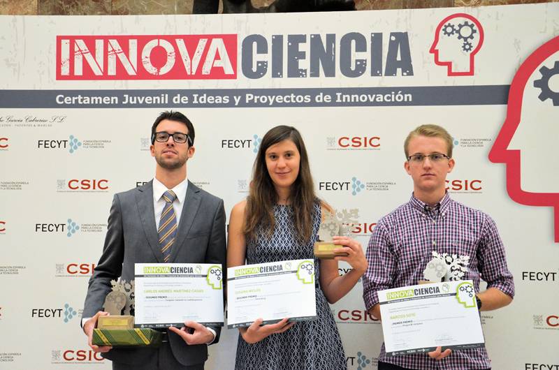 Tres jóvenes inventores ganan los premios Innovaciencia 2015 