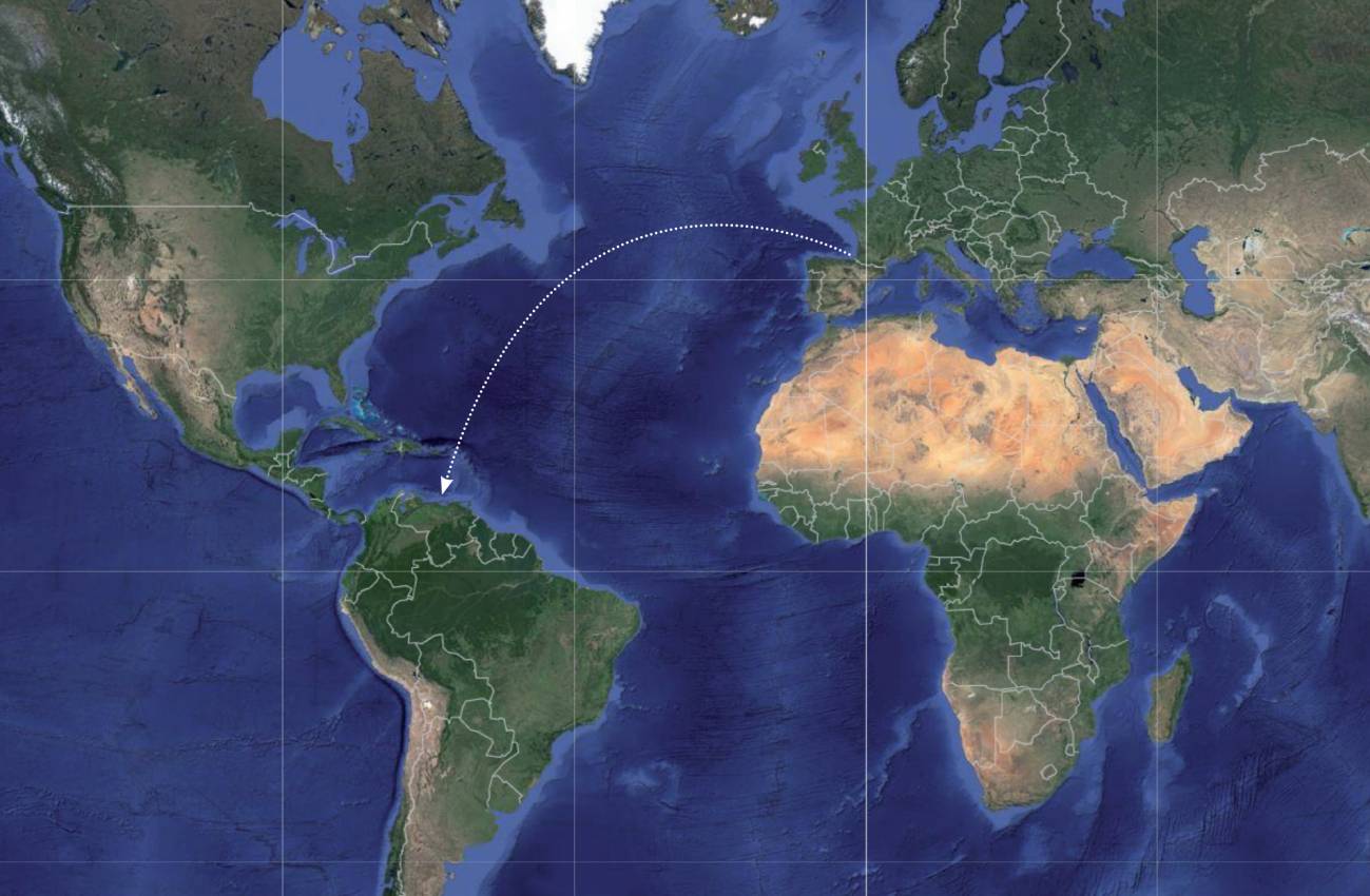 Distancia en línea recta recorrida