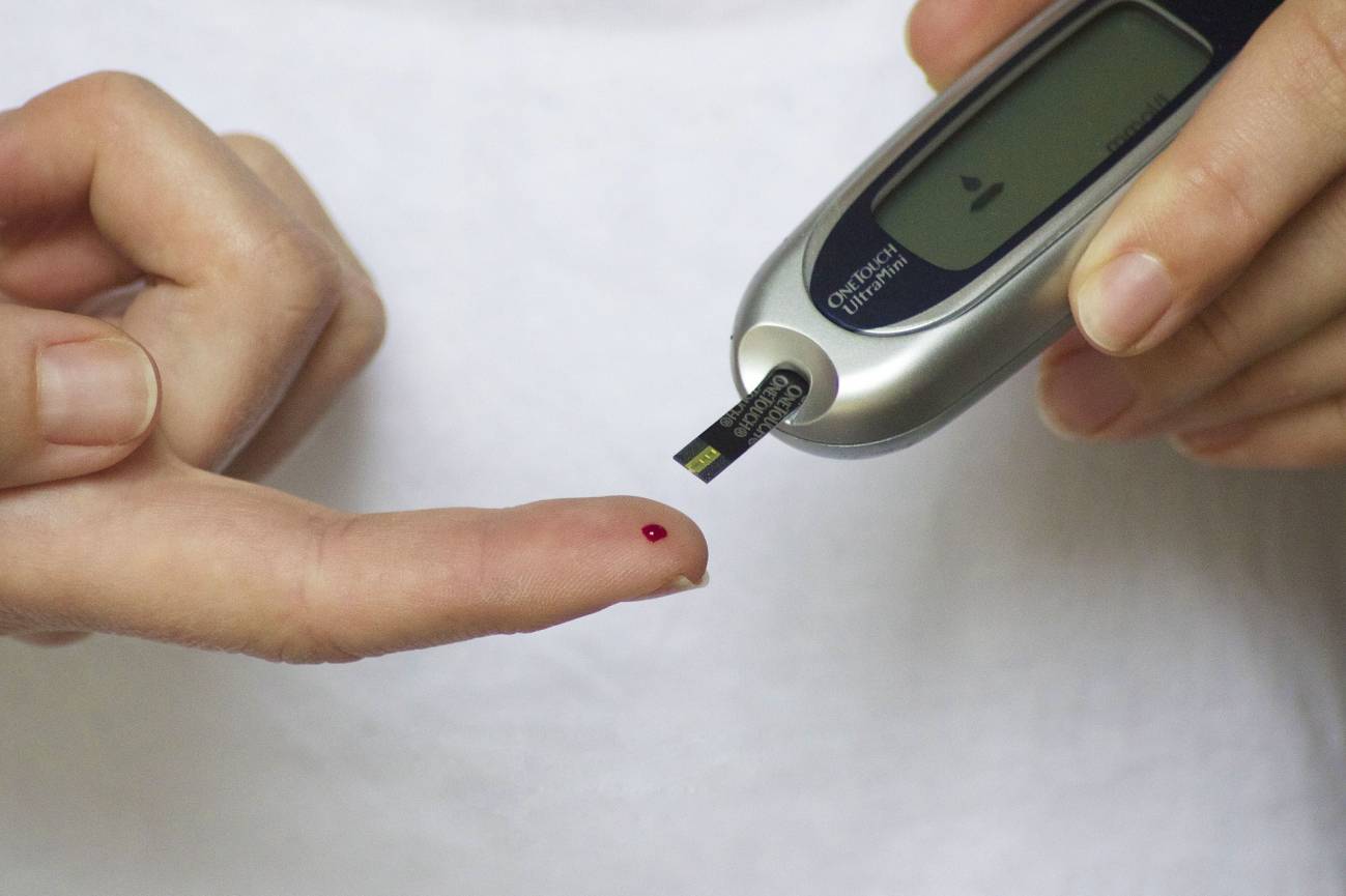 Imagen de una prueba de glucemia.