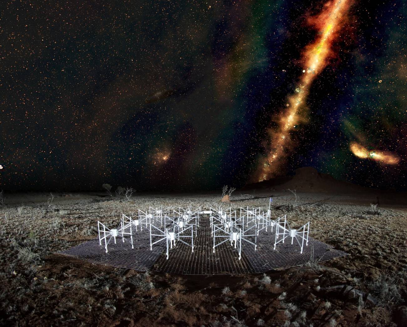 Un radiotelescopio australiano ve el cielo en tecnicolor
