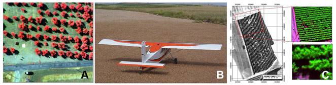 Un sistema ahorra agua de riego con aviones no tripulados