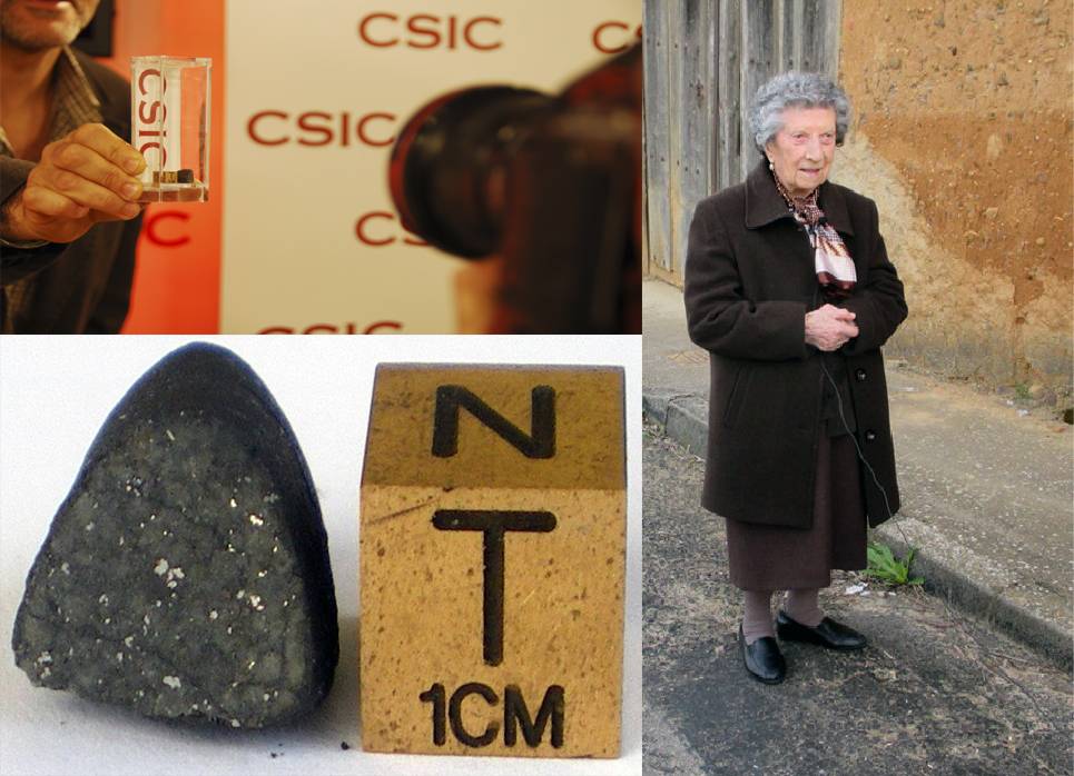 Una anciana leonesa guarda el meteorito de Ardón desde hace 83 años