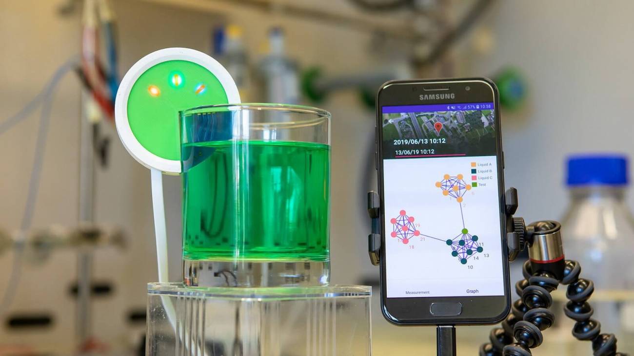 Una ‘lengua’ electrónica identifica tipos de líquido con inteligencia artificial 