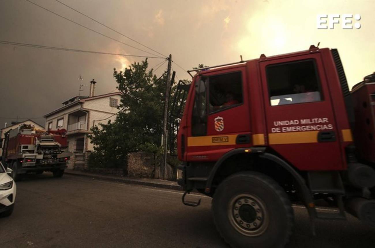 Incendio en Las Médulas (León)