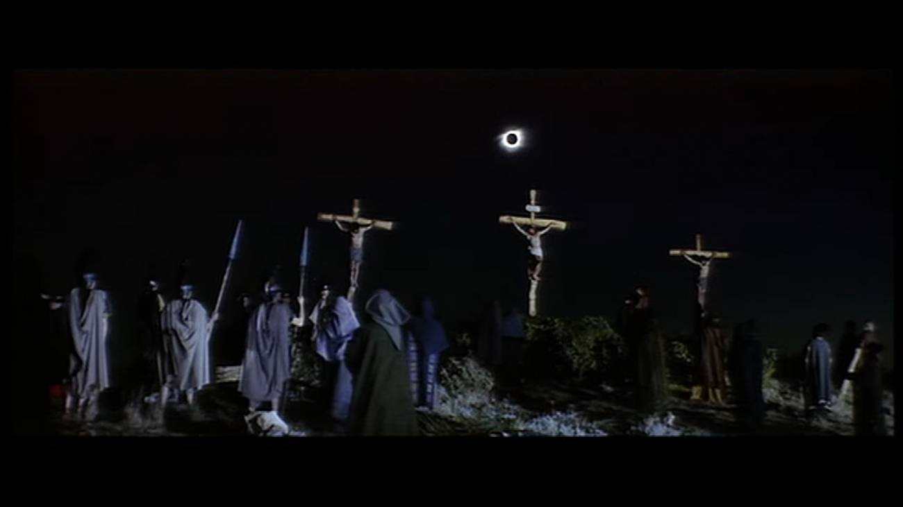 Eclipse de Sol en la pelicula Barrabas