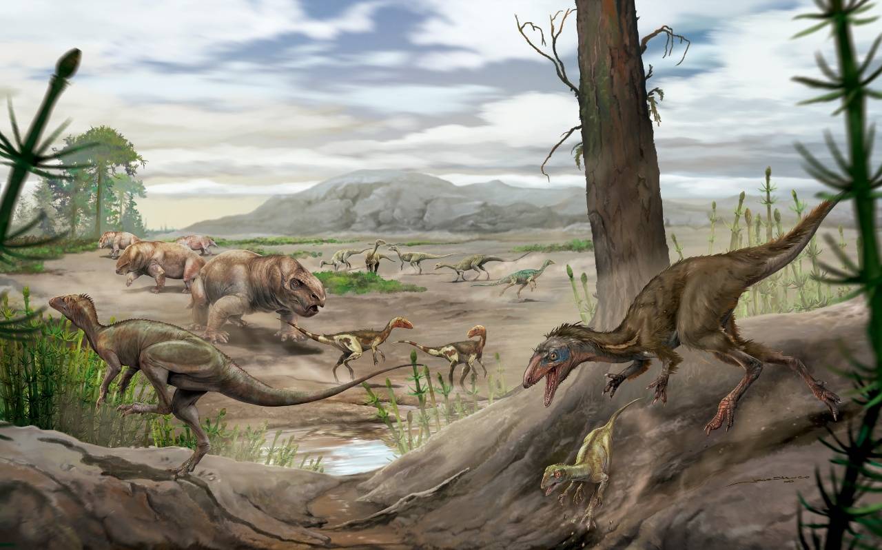 Anteavis crurilongus vivió hace 230 millones de años