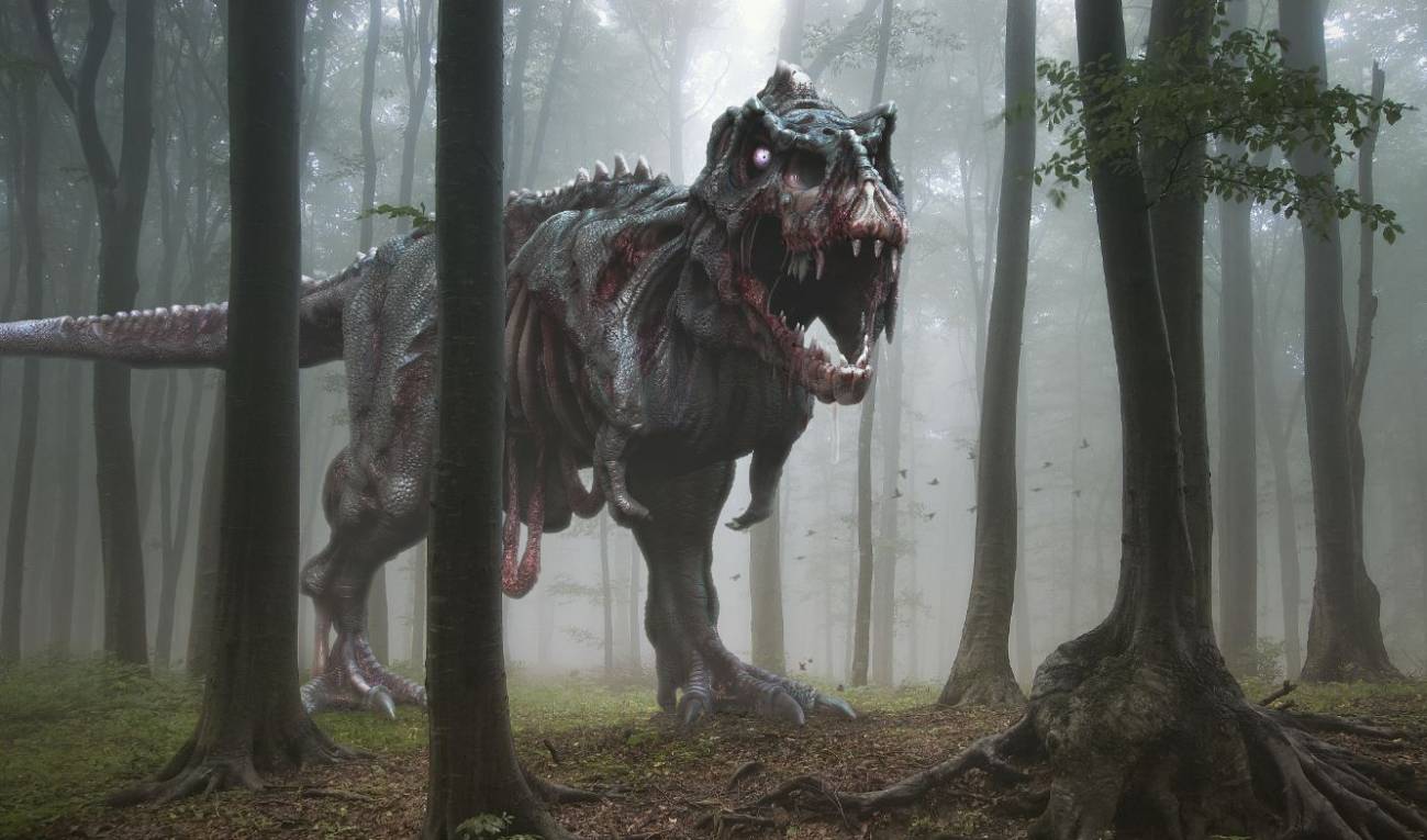 El renacer de los dinosaurios zombis