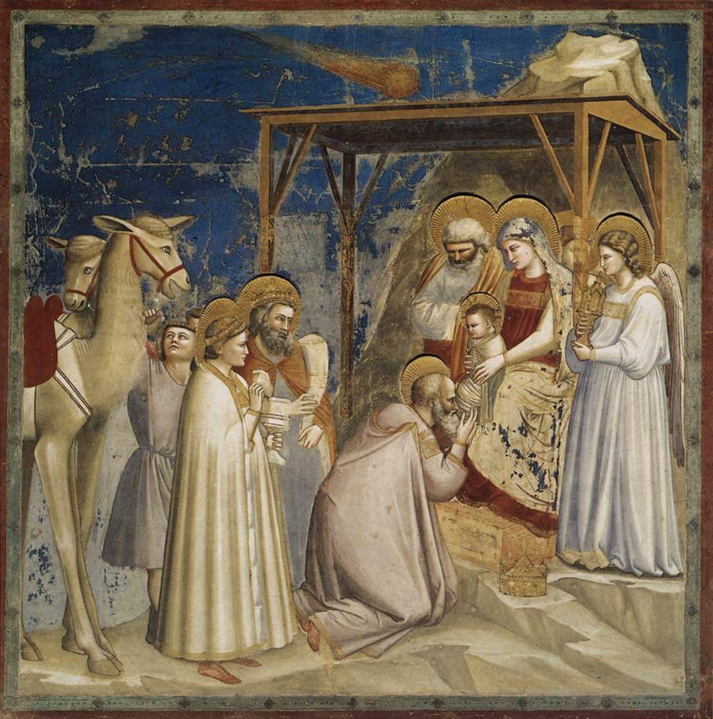 Adoración de los Magos de Giotto