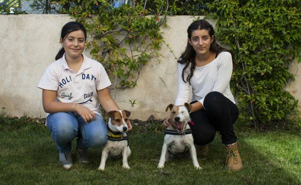 La patrulla canina de dos hermanas con diabetes 