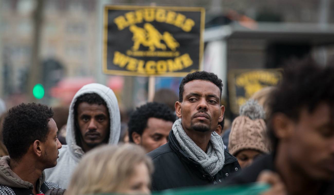 Refugiados y científicos contra el racismo en Europa