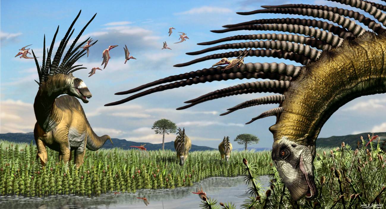 Un nuevo dinosaurio espinoso muestra sus increíbles armas de defensa 