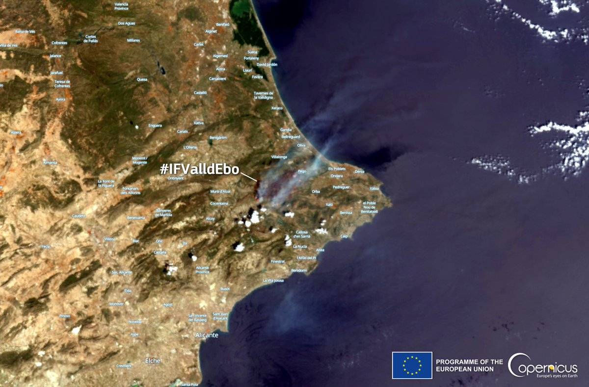 El incendio de Vall d'Ebo arrasa 11.000 hectáreas 