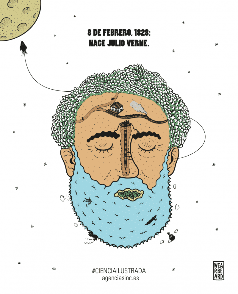 Ilustración de Julio Verne