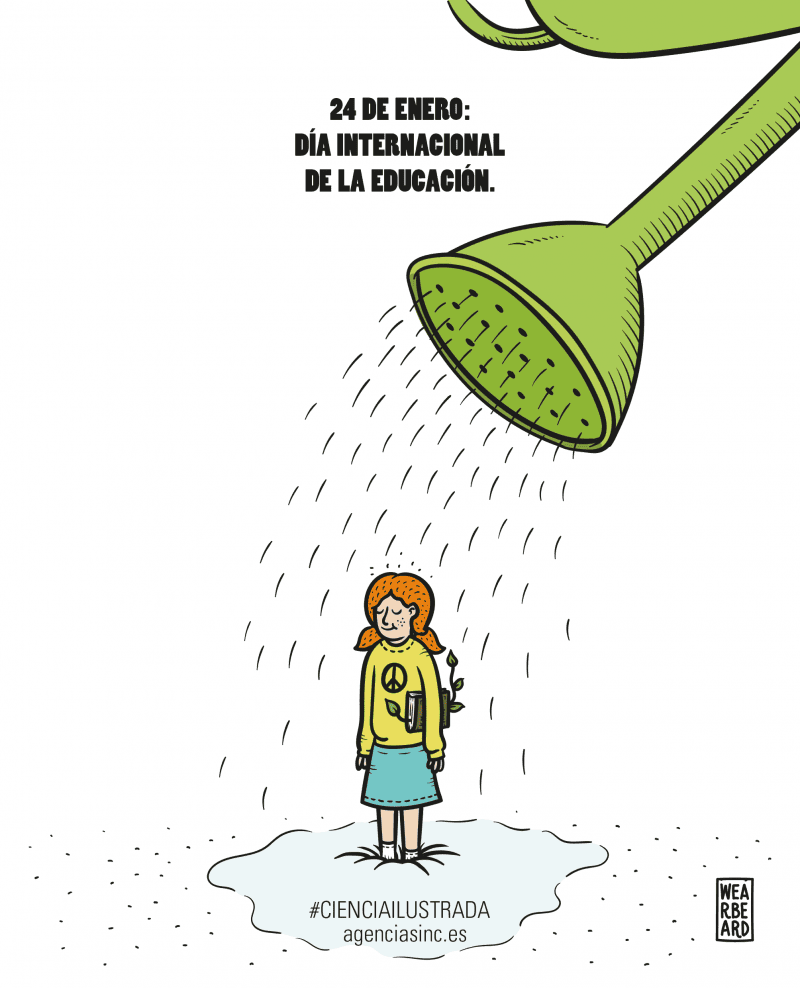 Ilustración del Día Internacional de la Educación