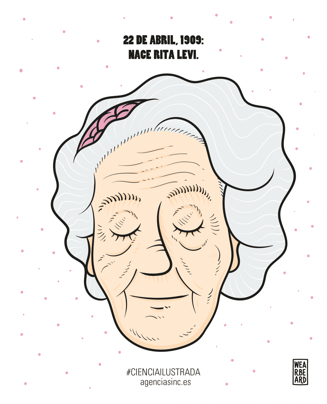 Ilustración de Rita Levi-Montalcini