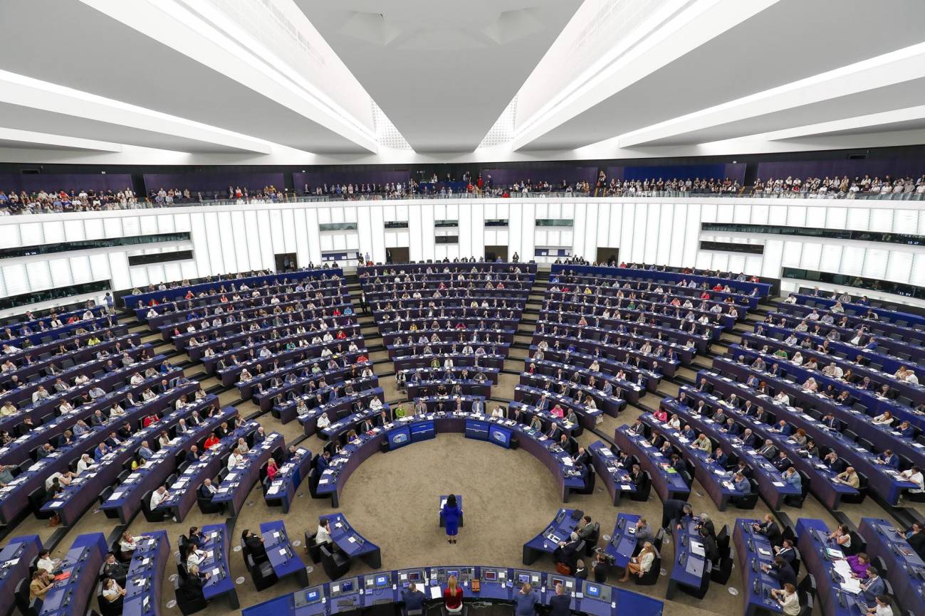 Imagen panorámica del Europarlamento