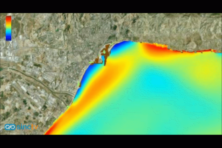 Un tsunami generado en mitad del mar de Alborán