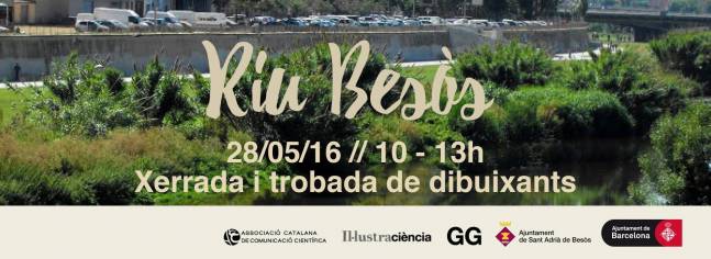 encuentro de dibujantes en el rio Besos