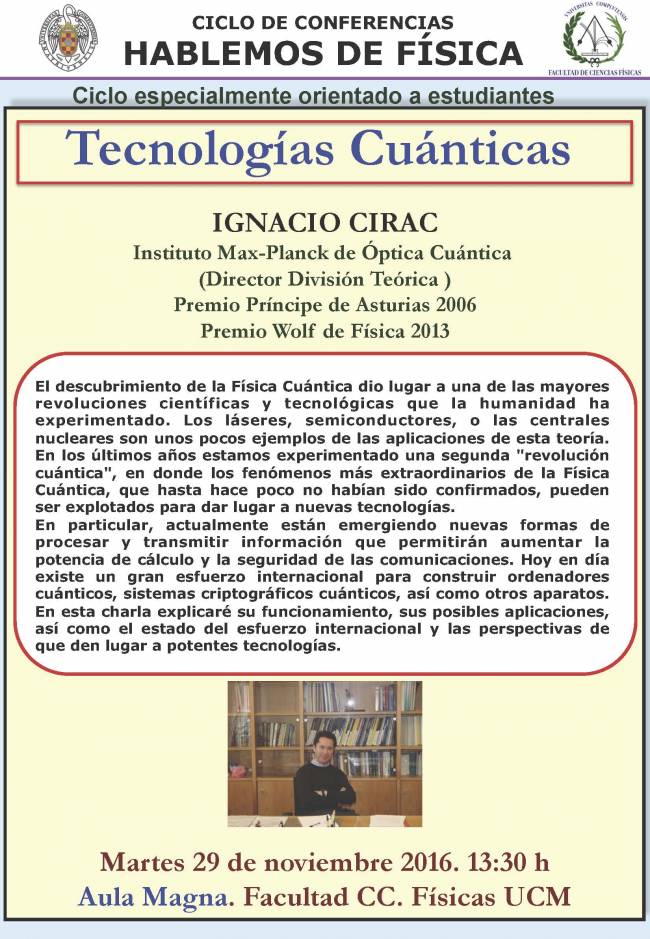 Cartel de la conferencia