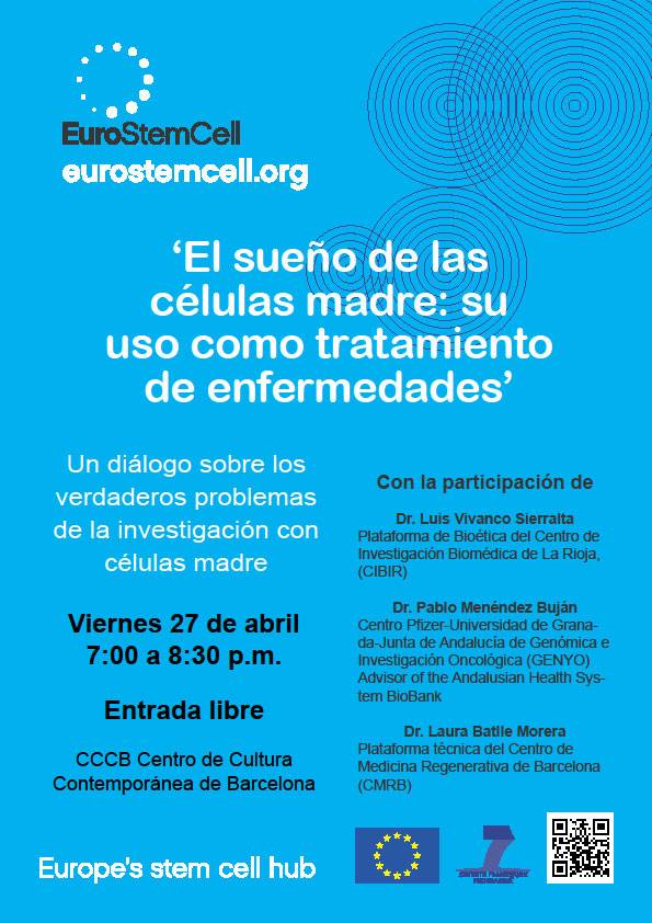 Poster de "El Sueño de las células madre: su uso como tratamiento de enfermedades".