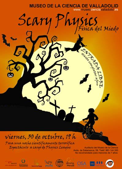 Cartel del espectáculo 'Scary Physics'