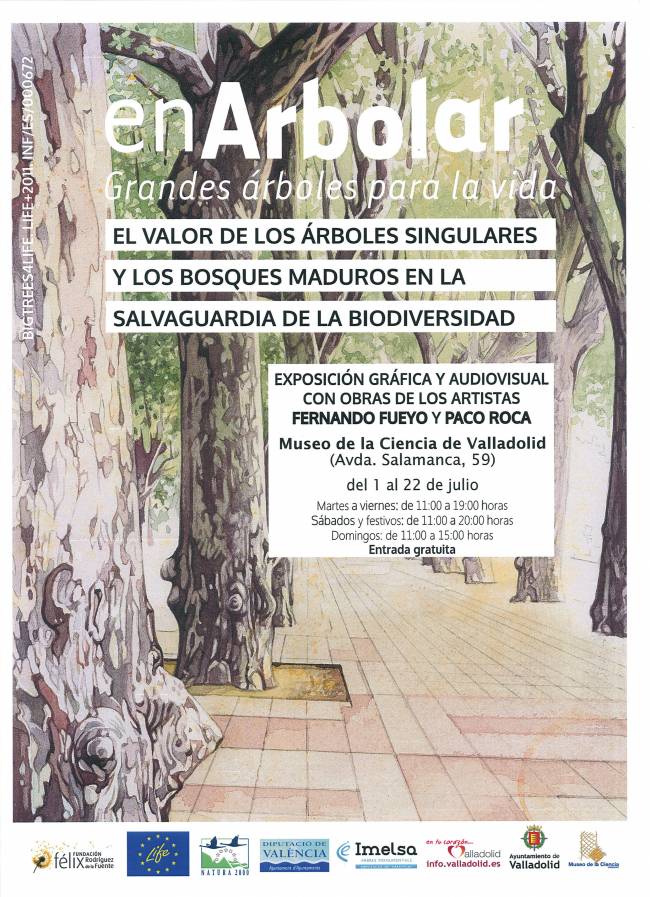 Cartel de la exposición 'EnArbolar. Grandes árboles para la vida'