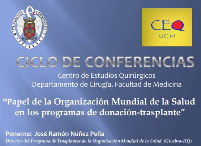 Cartel conferencia OMS