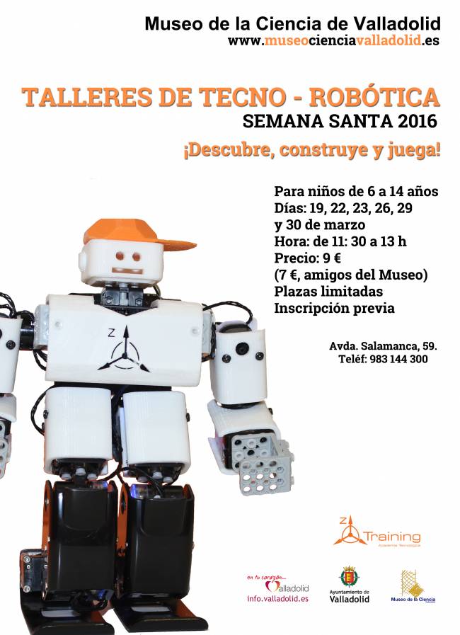 Cartel talleres de Tecno - Robótica