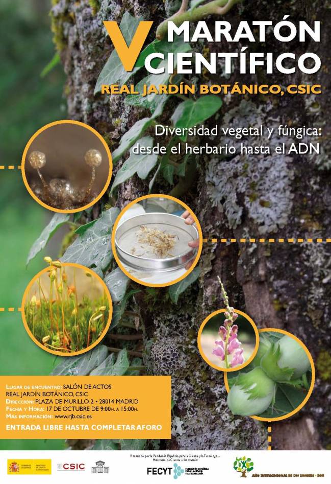 V Maratón Científico RJB-CSIC, abierto a todos los interesados en conocer la investigación que realiza el Real Jardín Botánico, de Madrid