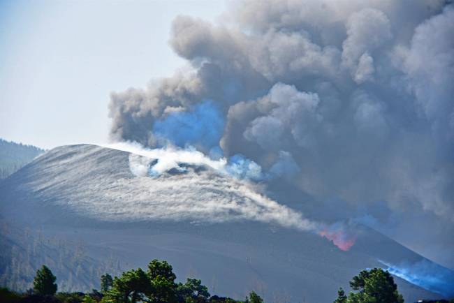 El cono volcánico de La Palma