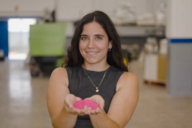 Patricia Aymà, bioplastico