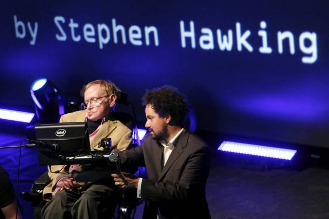 Stephen Hawking en el Starmus.