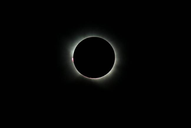 Eclipse solar visto desde la localidad de Yebes