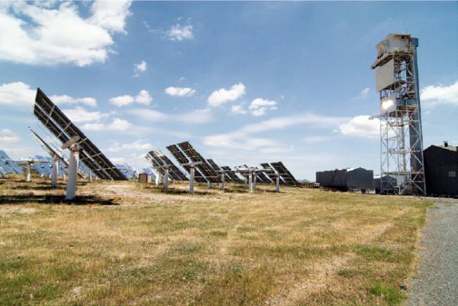 Planta piloto del proyecto 'Hydrosol II' de la Plataforma Solar de Almería.