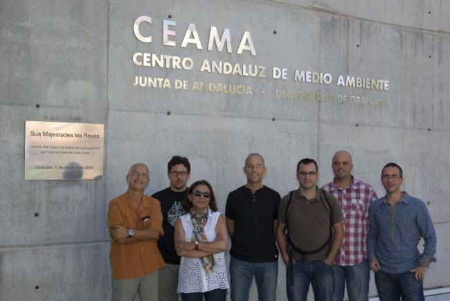 Los investigadores de la Universidad de Granada que participan en el proyecto. 