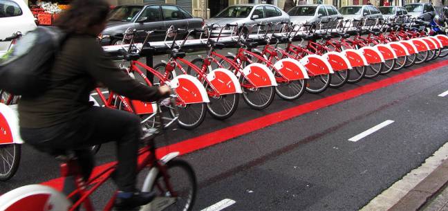 Sistema de bicicletas compartidas, Bicing, en Barcelona