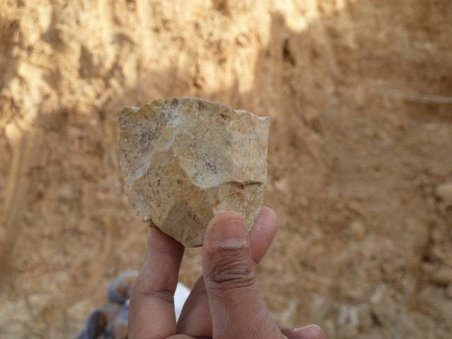 artefactos líticos encontrados 