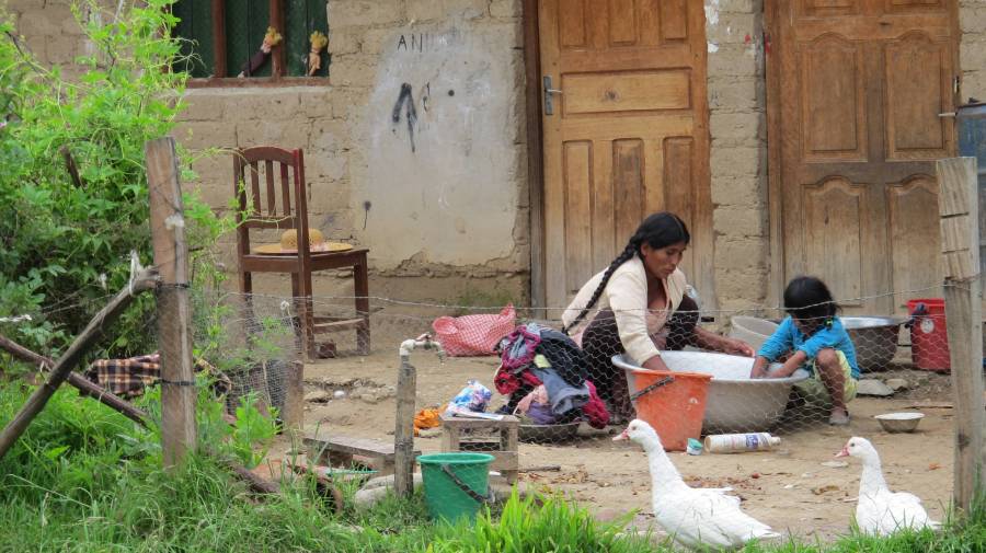 Comunidad rural en Bolivia