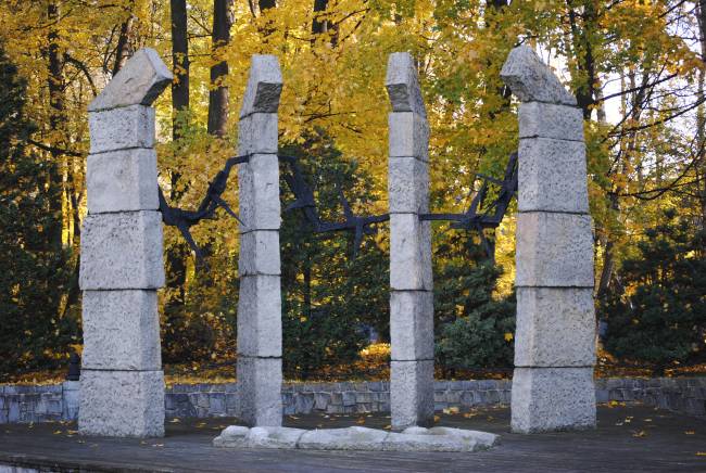 Auschwitz. Monumento a las víctimas del Holocausto. Foto cedida por Arráez y Peral.