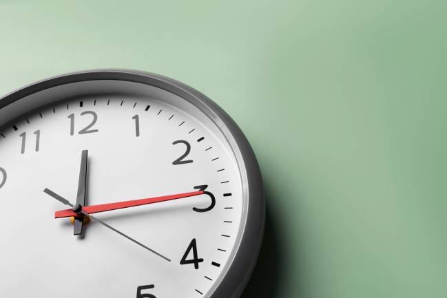 Imagen de un reloj de pared